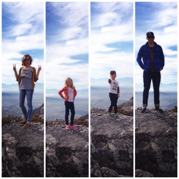 Our family on top of Table Mountain.